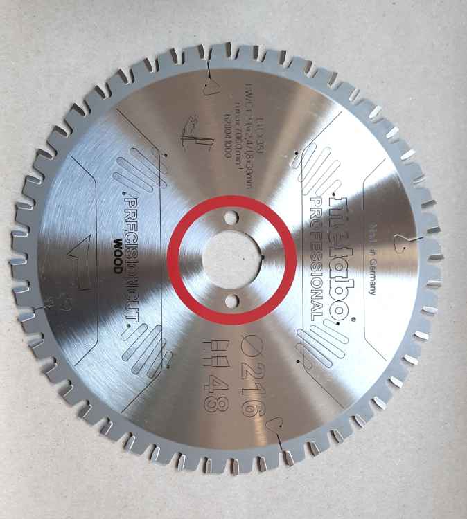 Metabo Kreissägeblatt 216x30,48 WZ, precision cut, nachschärfbar